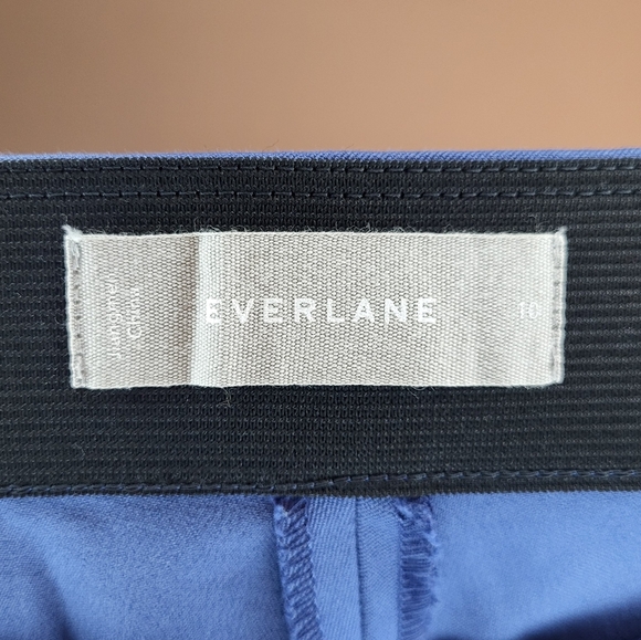 NWOT Everlane The Side-Zip Work Pant Navy Blue High Rise Ankle size 2 - Picture 4 of 5